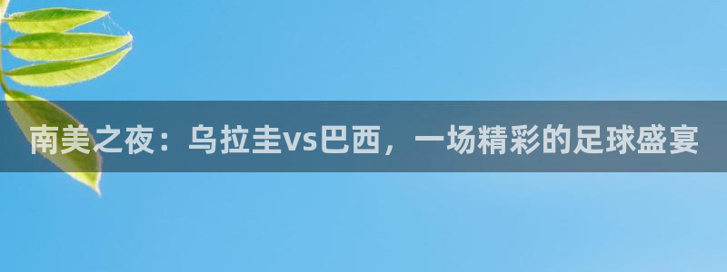 南美之夜：乌拉圭vs巴西，一场精彩的